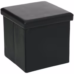 Besoin de plus de rangement dans votre salon ? Le pouf pliant carré Atmosphera est l'objet qu'il vous faut. Un pouf deux en u ...
