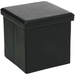Atmosphera - Pouf pliant noir créateur d'intérieur