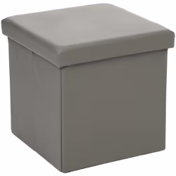 Besoin de plus de rangement dans votre salon ? Le pouf pliant carré Atmosphera est l'objet qu'il vous faut. Un pouf deux en u ...