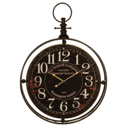 Pendule métal gousset noir D60
