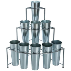 Atmosphera - Présentoir + 9 caches pots créateur d'intérieur