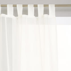 Lot de 2 voilages pattes blancs 140X240