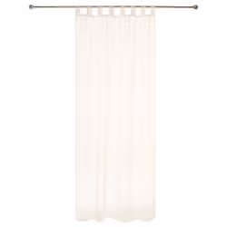 Lot de 2 voilages pattes blancs 140X240