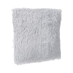 Coussin Imitation Fourrure  Long  45x45cm Gris
