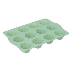 Moule en silicone - FIVE - Pro 12 briochettes - Rouge - Compatible lave-vaisselle - Four traditionnel
