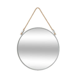 Miroir métal rond corde D37