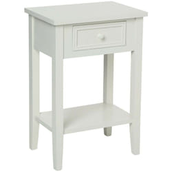 Atmosphera - Table De Chevet Charme En Bois Blanc
