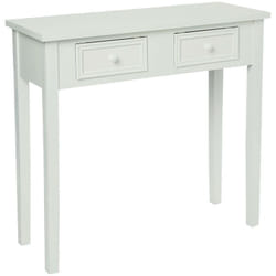 Console Charme blanc L80cm Atmosphera créateur d'intérieur