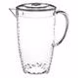 Pichet à eau en plastique martelé - 2L