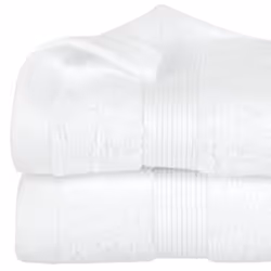 Serviette de toilette - 50 x 30 cm. - Blanc