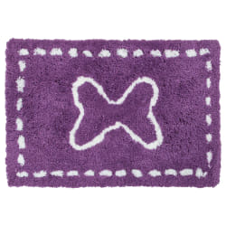 Atmosphera Kids Tapis Microfibre - Violet, 90x60 cm