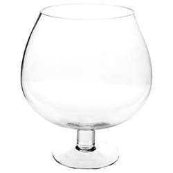 Coupe sur pied transparent D23H26	cm