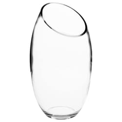 Vase bombé transparent H 27cm