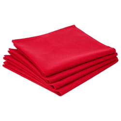 Lot de 4 Serviettes de Table  Coton  40cm Rouge