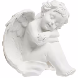 Faites entrer de la douceur dans votre intérieur avec cette statuette "Ange" assis Atmosphera ! Elle trouvera sa place dans u ...