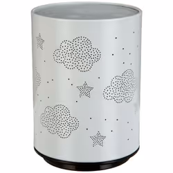 Veilleuse enfant led "push" métal d8cm - Atmosphera createur d'interieur. Couleur : Nuage gris. Matière principale : Polyeste ...