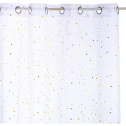 Atmosphera - Voilage enfant Demoiselle étoile d or 140x250cm créateur d'intérieur