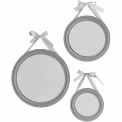 Pour une déco d'inspiration romantique, optez pour ce lot de 3 miroirs Atmosphera. Esthétiques et pratiques Ces miroirs incar ...