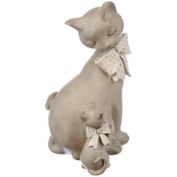 Adoptez la statuette "Couple chats" Atmosphera pour faire entrer un peu de douceur dans votre déco ! elle conviendra à un uni ...
