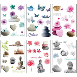Atmosphera - Sticker illustratif Zen 30X40 créateur d'intérieur