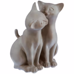 Adoptez cette jolie statuette "Couple chats" Atmosphera dans votre intérieur si vous affectionnez un style romantique ! Un ob ...