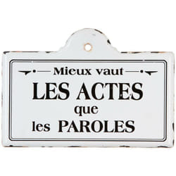 Atmosphera - Plaque Paco en métal 25x18cm créateur d'intérieur
