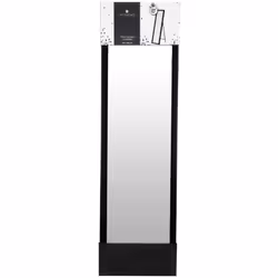 Miroir sur pied 35x125 - Atmosphera createur d'interieur. Couleur : Noir. Matière principale : Verre. Longueur : 35.40 cm. La ...