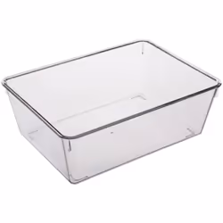 Bac de rangement coloré - petit - 5 five simply smart. Couleur : Transparent. Matière principale : Polystyrene. Longueur : 18 ...