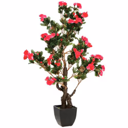 Apportez de la couleur et de la vie dans votre espace avec cette azalée artificielle en pot Atmosphera ! Détails de charme Ce ...