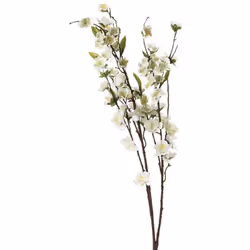 Idéale pour végétaliser une décoration avec une touche poétique, la tige fleur de cerisier artificielle Atmosphera s'invitera ...