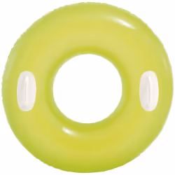 Bouée géante à poignées d76 - Intex. Couleur : Jaune. Matière principale : Pvc_. Longueur : 76.00 cm. Largeur : 76.00 cm. Hau ...