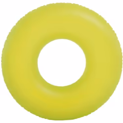 Bouée géante givrée d90 - Intex. Couleur : Jaune. Matière principale : Pvc_. Longueur : 91.00 cm. Largeur : 91.00 cm. Hauteur ...