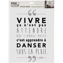 Atmosphera - Sticker texte citation auteur 30x40 créateur d'intérieur