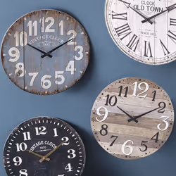 Pendule en panneau de bois MDF D38cm