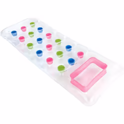 Matelas transparent 188x71 - Intex. Couleur : Rose. Matière principale : . Longueur : 188.00 cm. Largeur : 71.00 cm. Hauteur  ...