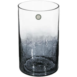 Atmosphera - Vase cylindre verre craquelé H20cm créateur d'intérieur
