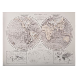 Toile imprimée monde 58X78X2,5