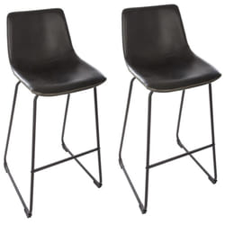 Lot De 2 Tabourets De Bar Loïs Noir Atmosphera
