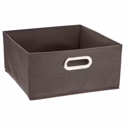 Boîte de rangement - FIVE - Marron chiné - 31 x 31 x 15 cm - Métal - Mixte