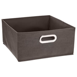 Boîte de rangement - FIVE - Marron chiné - 31 x 31 x 15 cm - Métal - Mixte