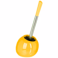 Brosse wc céramique "colorama" moutarde - 5 five simply smart. Couleur : Jaune. Matière principale : Gres. Longueur : 15.20 c ...