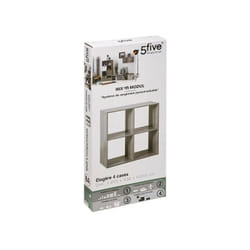 Five - Etagère 4 cases Mix Gris