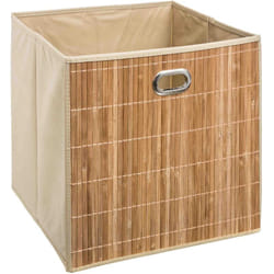 Panier de rangement 31x31 cm - Bambou Naturel