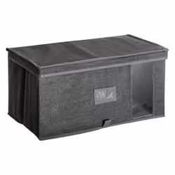 Boîte de rangement Five - Gris Chiné - L50xP30xH25 - Carton et polypropylène