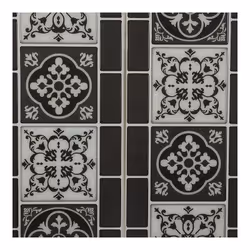 Description générale Ce pack de 2 stickers décoratifs modèle carrelage noir est parfait pour donner une touche moderne et élé ...