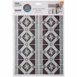 Lot de 2 stickers carrelages frisé gris - Atmosphera createur d'interieur. Couleur : Gris. Matière principale : Pvc. Longueur ...