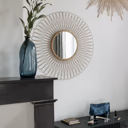 Miroir soleil métal boucle D76