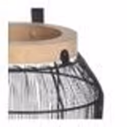 Lanterne - ATMOSPHERA - Tige - Métal filaire - Noir - H32 cm