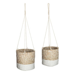 Lot de 2 caches pot seagrasse etnik