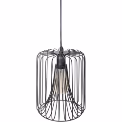 Suspension filaire - Diamètre 20 cm - Hauteur 25 cm- Métal - Puissance max. 40W - Douille au culot E27 - Longueur du fil : en ...